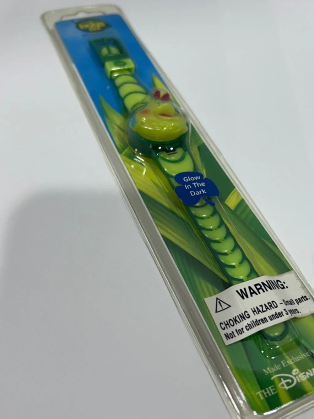 A Bugs Life HEIMLICH Pixar/Fantasma Caterpillar Watch Vintage (Glow in the Dark)